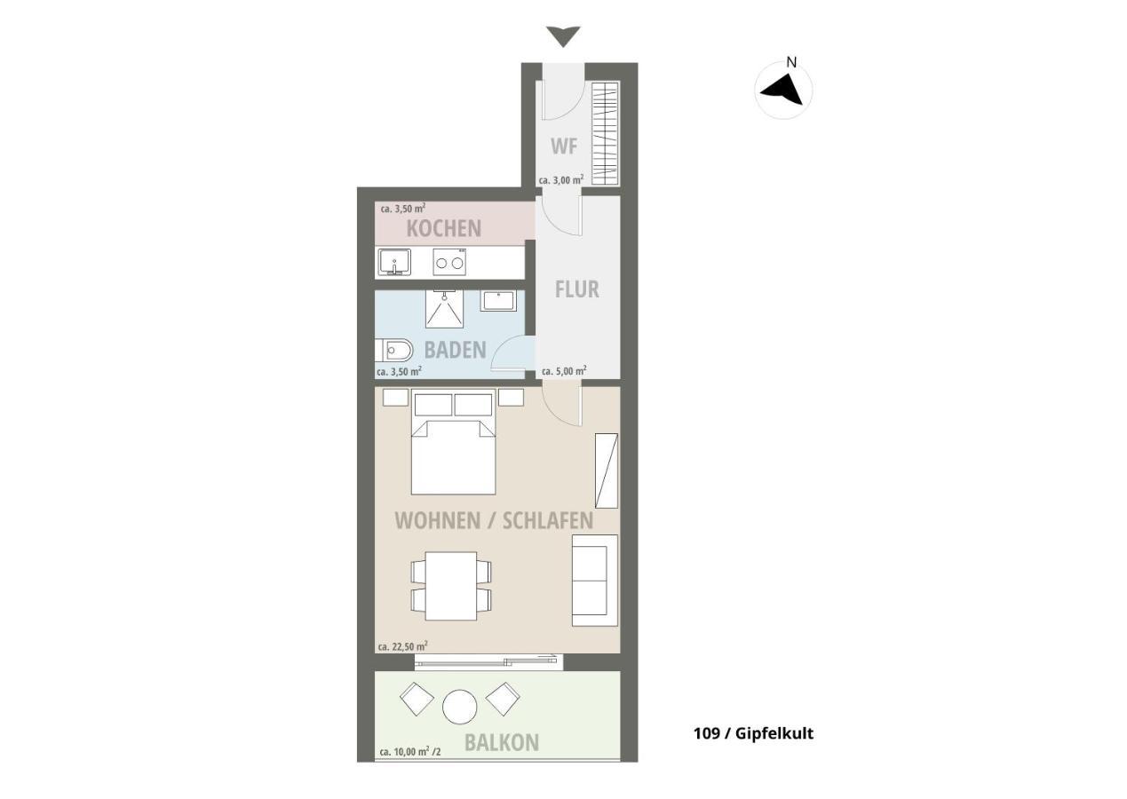 Kult Apartment - Gipfelkult Oberstdorf Bagian luar foto